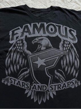Famous Stars & Straps Black Graphic Tee XL